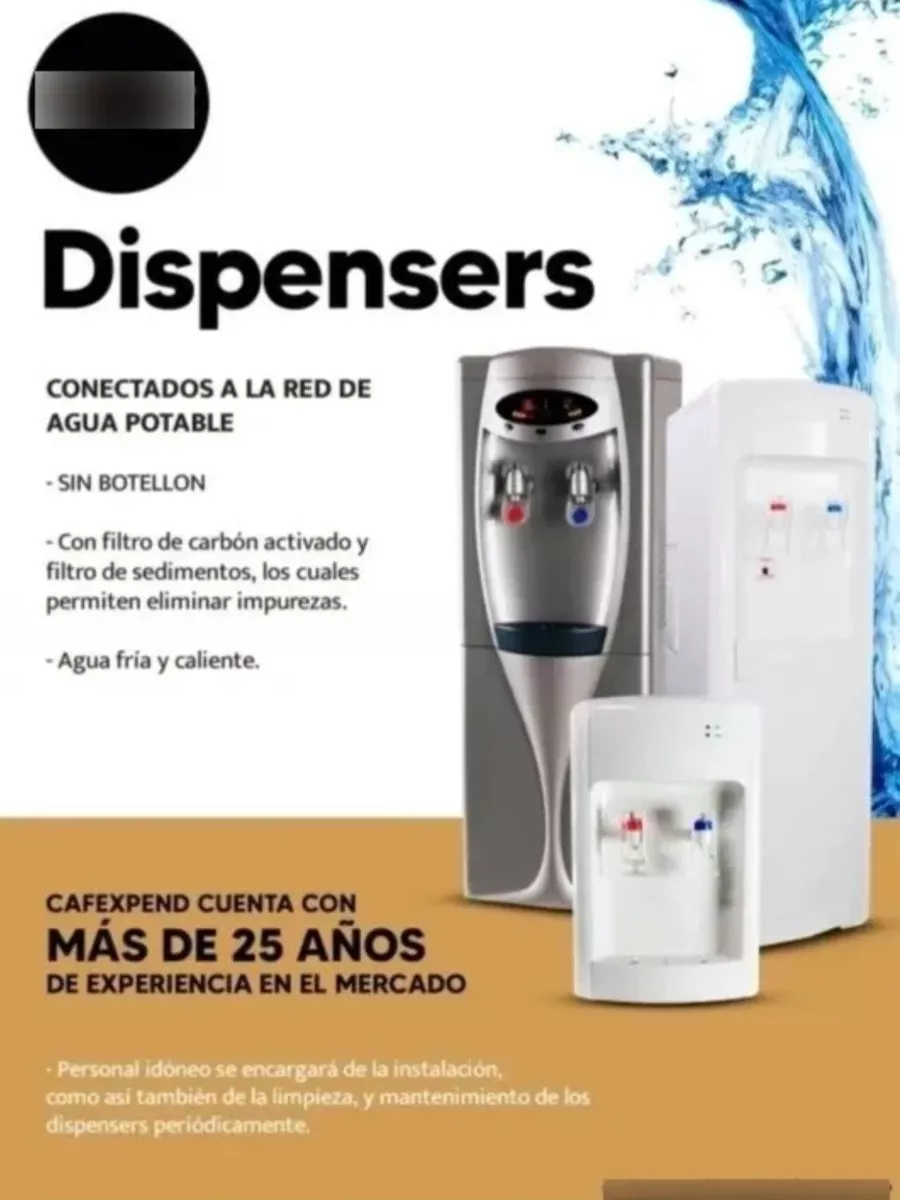 Filtros Purificadores (2) Dispensers De Agua.cafexpend
