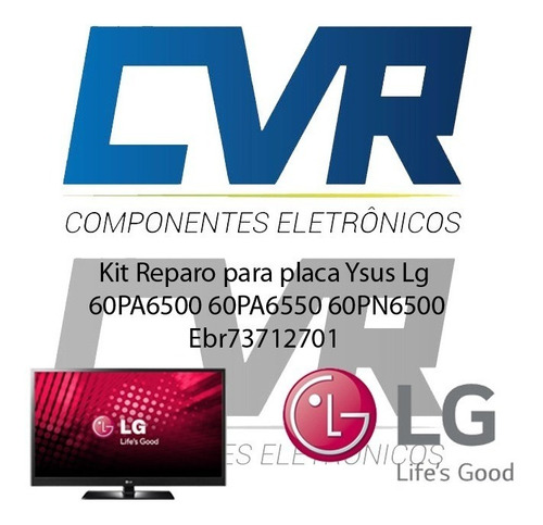 Kit Reparo Ysus LG 60pa6500 - 60pa6550 - 60pn6500 - Original