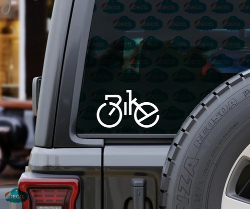 Sticker Para Bicicleta Frase Bike Forma Bici