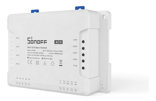 Imagen 3 de 8 de Sonoff 4ch Pro R3 4 Canales - Pulso - Contacto Seco - Rf
