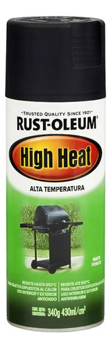 Spray Alta Temperatura Negro Rust Oleum Mimbral