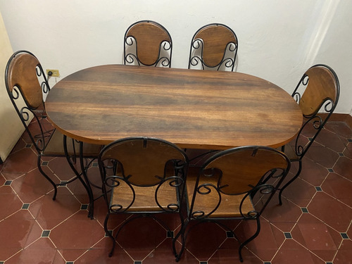 Comedor De 6 Puestos De Madera