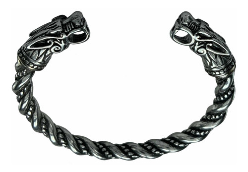 Dragon Vikingo Nórdico Brazalete Pulsera Acero Inoxidable