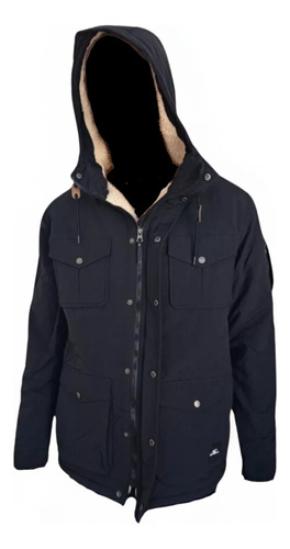 Campera O'neill Mistic Hombre Con Corderito Con Capucha