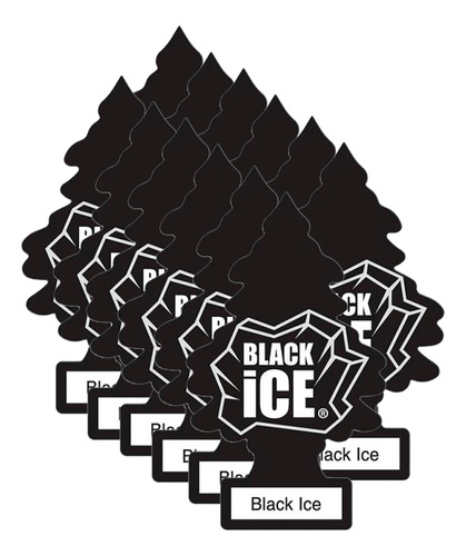 Pinos Aromáticos Auto Little Trees - Black Ice - Pack 12u -