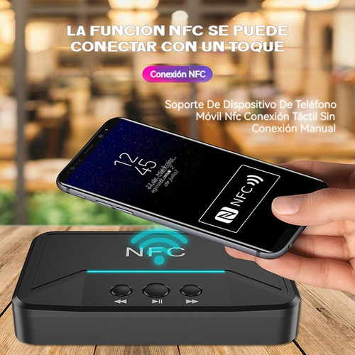 Nfc Bluetooth5.0 Transmisor Receptor Audio Estéreo Adaptador