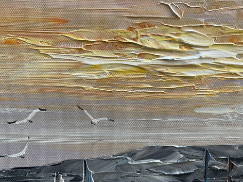 Zoyart Pinturas Al Óleo Pintadas Mano, 24 X 48 Pulgada...