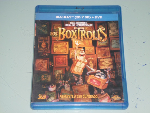 Boxtrolls - Blu Ray 2d + 3d + Dvd - Usado 