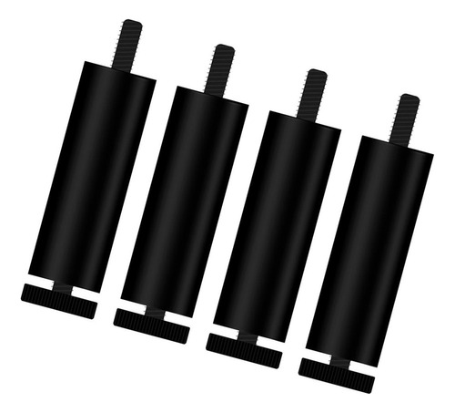 C-f 4 Patas De Aleación De Aluminio Negro 15cm Diámetro 2,8