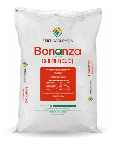 Fertilizante Granulado Producción Engruese Bonanza X 50kg