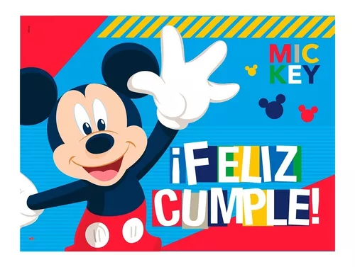 Poster Feliz Cumpleaños - Mickey Mouse
