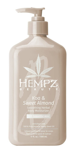Hempz - Crema Humectante Herbal De Koa Y Almendra Dulce