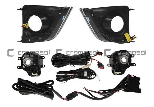 Kit Faro Auxiliar Toyota Corolla 2014 2015 2016 17 Vira Led