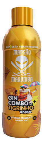 Gin Mansão Maromba Tropical Combo 1l - Do Tigrinho Sabor Frutas tropicais