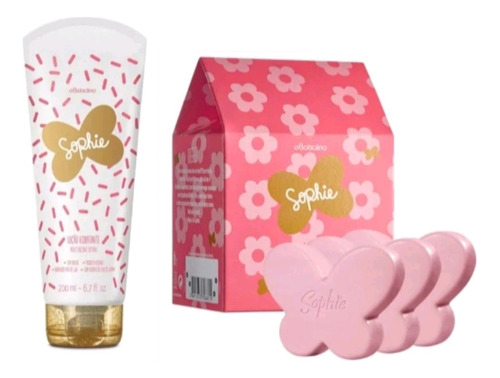 Kit Sophie Caixa De Sabonetes 3×80g + Loção Hidratante 200ml