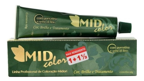 Kit Coloração permanente Tinta de Cabelo Profissional  Hidratação Tonalizante Tintura Coloração Mid Color tom 6 louro escuro