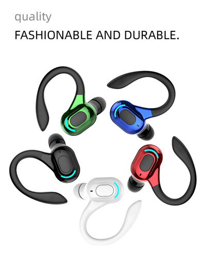 Auriculares Gancho Para La Oreja Bluetooth 5.2 Micrófono