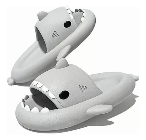 Sandalia Tiburon Comodas Eva Dama Hombre Shark Chancla 4cm
