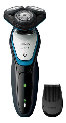 Imagen 3 de 3 de Philips AquaTouch S5070 gris oscuro y azul turquesa 100V/240V