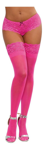 Medias De Lycra® Puntilla Silicona Portaliga Natassja