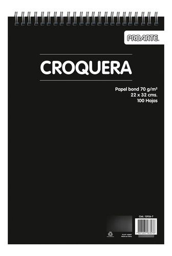 Croquera 22cm X 27cm Proarte