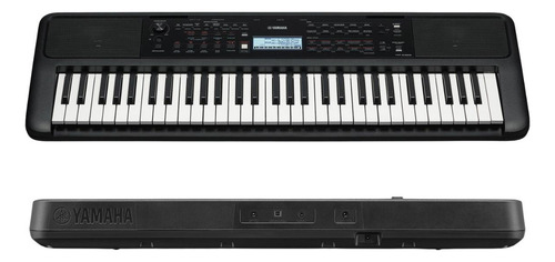Kit Teclado Musical Yamaha Psr-e383 Com Suporte X Preto