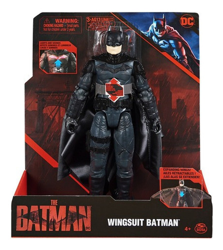Muñeco Wingsuit Batman 30cm Figura Articulada Premium