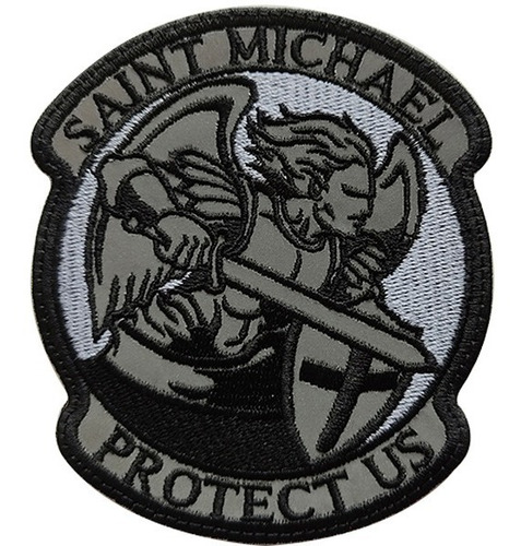 Parche Bordado Reflectivo Con O Sin Velcro Saint Michael