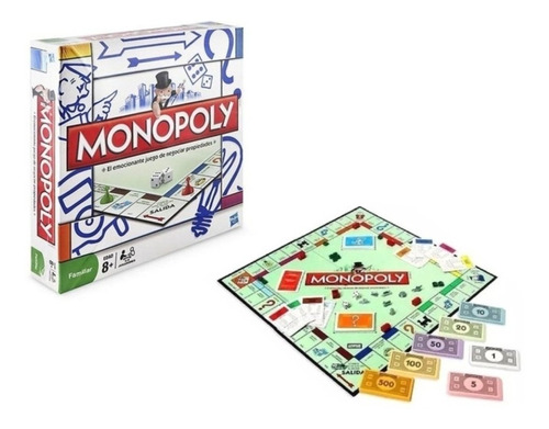 Juego De Mesa Monopoly Hasbro Original Casa Tablero Familiar