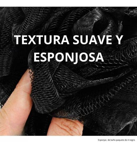 Juego De 4 Esponjas Exfoliantes Para Baño Y Ducha