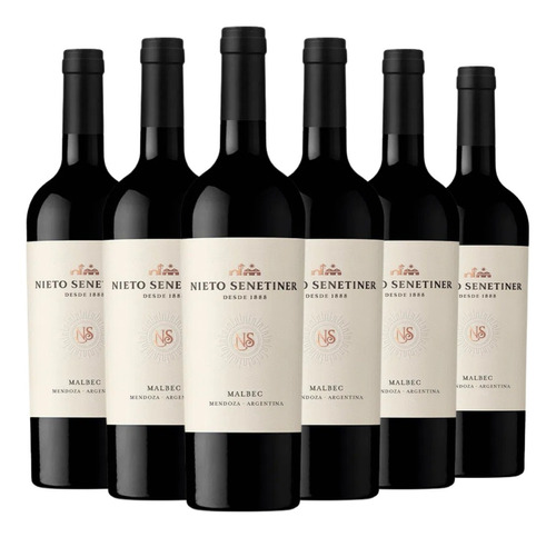 Vino Nieto Senetiner Malbec Caja X 6 X 750ml. --