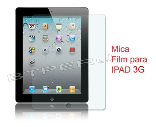 Mica Protector Pantalla Lamina Por Estatica iPad 2g 3g 4g
