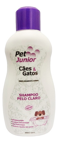 Shampoo Pet Junior Pêlo Claro Para Cães E Gatos