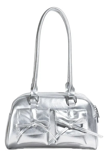 Bolso De Mano Pu Con Cremallera Para Mujer