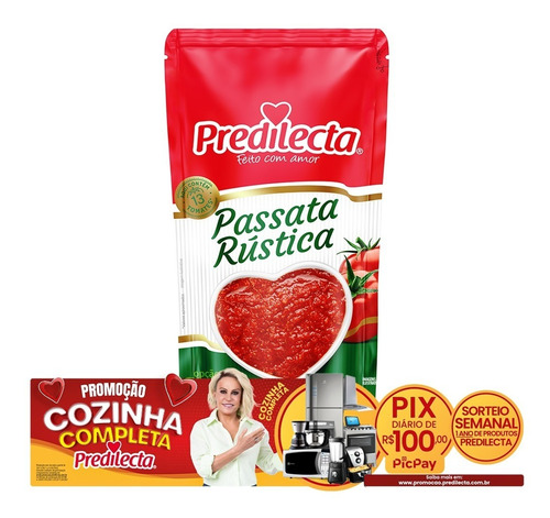 Imagem 2 de 3 de Passata Rústica Sachê 340g Predilecta
