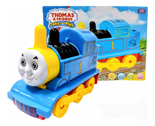 Tren Thomas Locomotora Luces 5d Sonido Pila Choca Gira 617