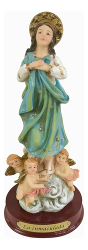 Virgen Inmaculada De Poliresina - Di Angelo 10 Cm