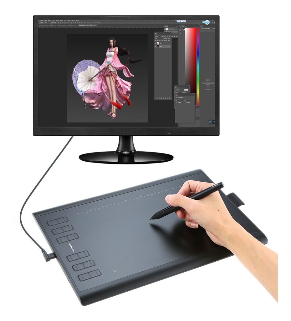 Tablet De Dibujo Gráfico Digital Huion 1060plus | Mercado Libre