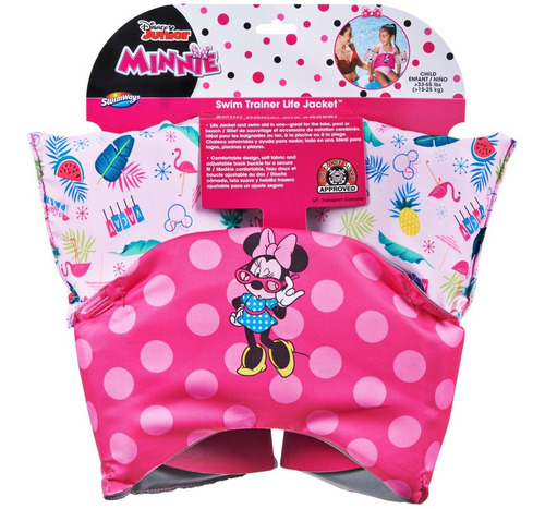  Swimways Disney Minnie Mouse Chaleco Salvavidas  Niñas Pink