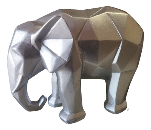 Figura De Elefante Minimalista De Cerámica Pintado A Mano