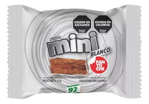 Mini Alfajor Fantoche Blanco X 60 Unidades En Caja Cerrada