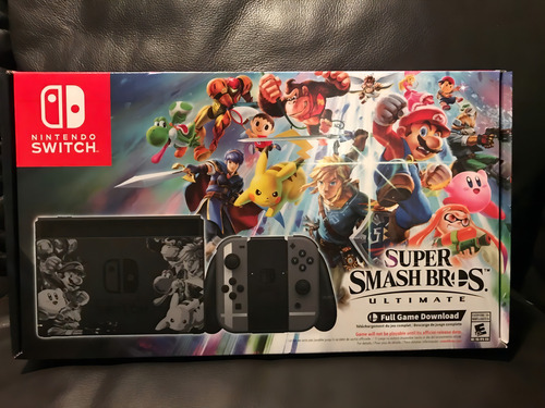 Nintendo Switch 32GB Super Smash Bros. Ultimate Edition color gris y negro