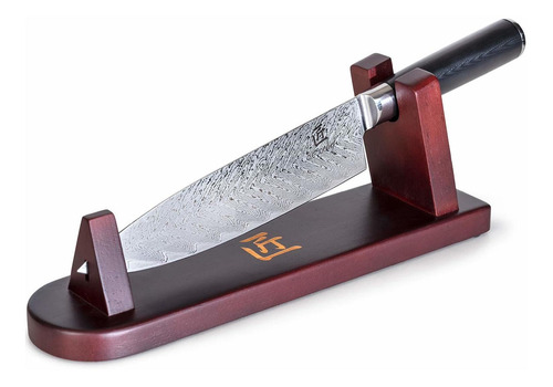 Deco Chef Cuchillo De Chef Profesional De Acero De Damasco D