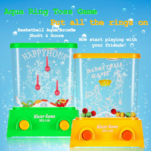 Juego De Agua De Mano 16 Piezas Juegos Diversión Playa