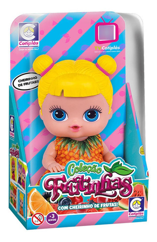 Boneca Frutinhas Abacaxi 2509 Bonequinha Cheirinho De Fruta