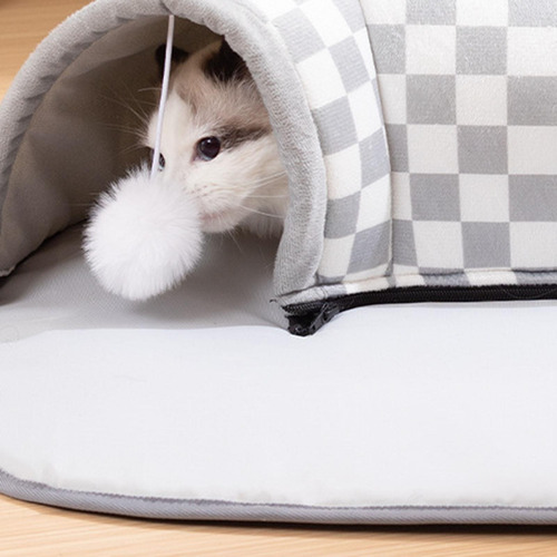Cama Para Gato Cálida De Invierno, Cabaña Para Jugar, S