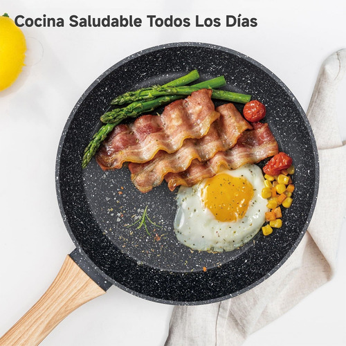 Batería De Cocina Juego De Sartenes Antiadherente 12 Piezas