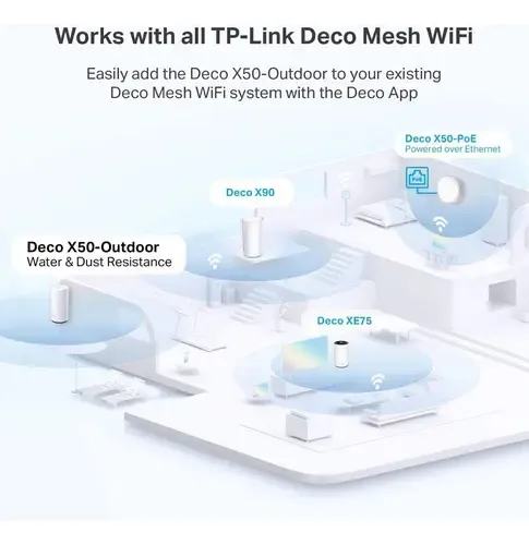Ponto de acesso TP-Link Deco X50 Outdoor Onemesh Ax3000 pacote 1