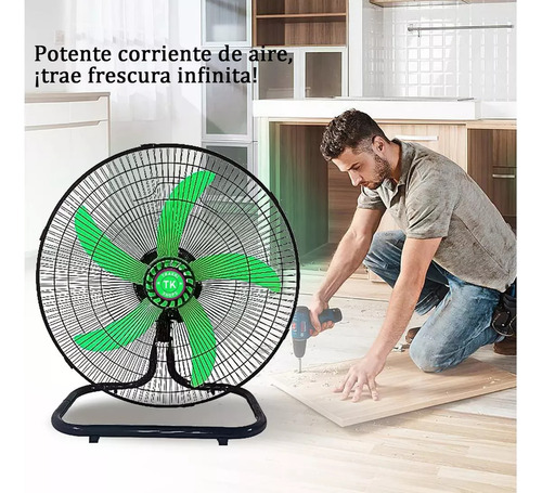 Ventilador 18 3en1 Pared Piso Pedestal Oscilante 45.72 Cm Verde
