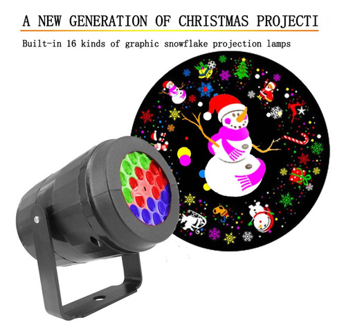 . Etapa De Proyección Del Proyector Láser Led Navideño 16p